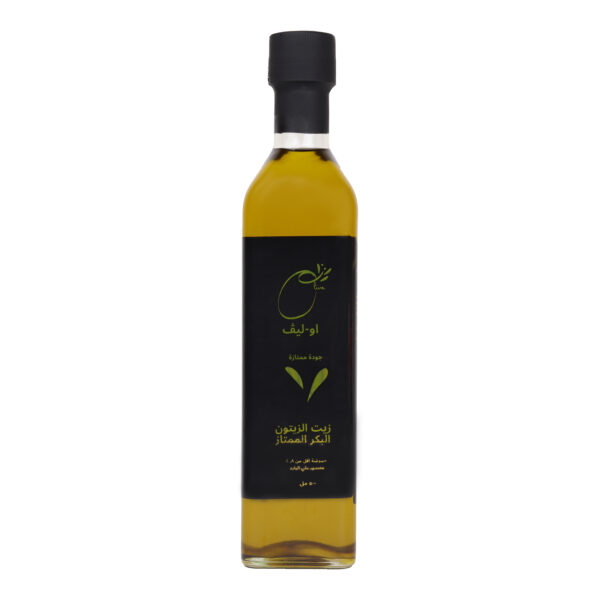 O-LIVE أوليف Organic Extra Virgin Olive Oil 500ml, First Cold-Pressed, Low-Acidity, Single -Origin,100% PURE EVOO, Cooking, Grilling & Salad Oil, Rich in Omega-3 & Antioxidants